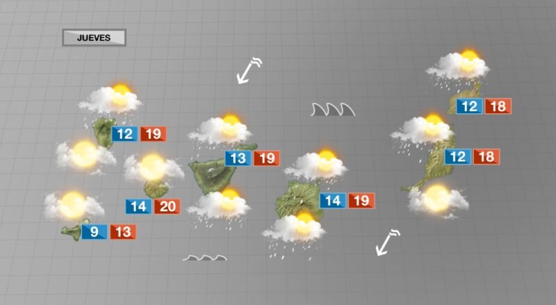 Ambiente inestable e invernal en Canarias