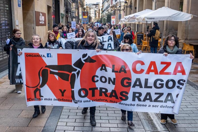 Manifestación contra la caza