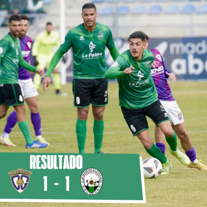 El CD Atlético Paso sumó este domingo un punto muy trabajado ante el CD Guadalajara