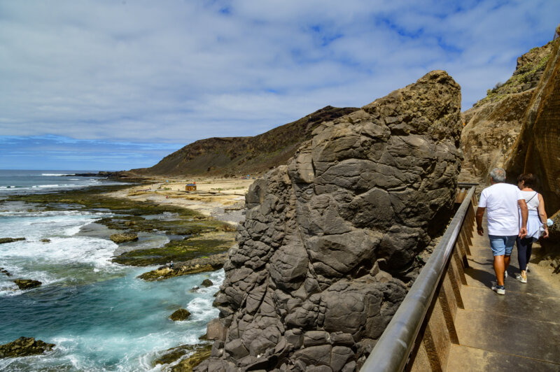 Obras de mejora en los accesos al espacio natural de El Confital