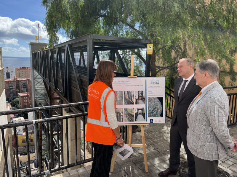 El Ayuntamiento de Las Palmas de Gran Canaria pone en servicio el ascensor que une San Juan y San José