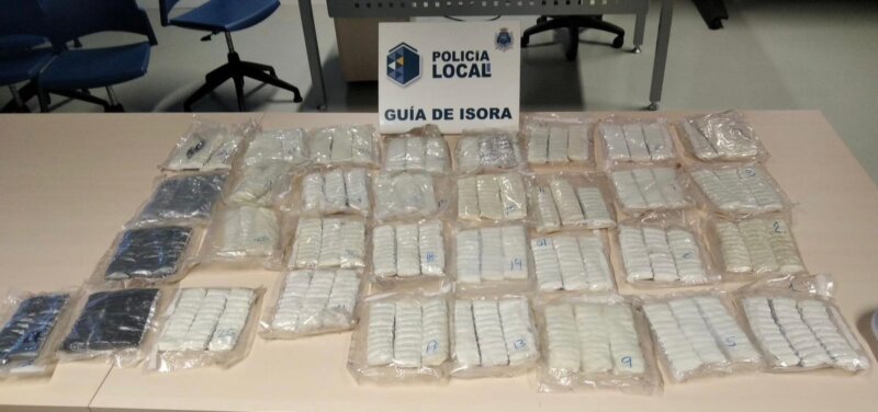 Incautados más de 10 kilos de hachís en una zona de plataneras en Guía de Isora, Tenerife