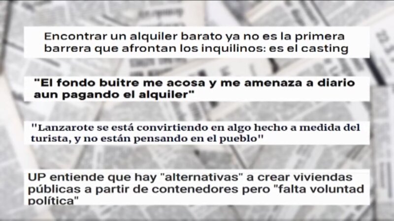 'Noche de Reportajes' analiza la dificultad de acceso a la vivienda 