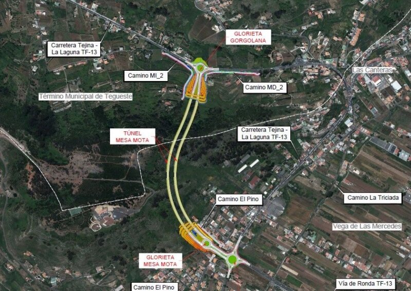 Doble túnel en Mesa Mota para descongestionar la Vía de Ronda 