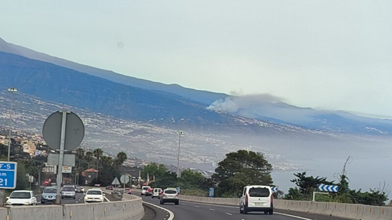 Estabilizado el conato de incendio en Los Realejos