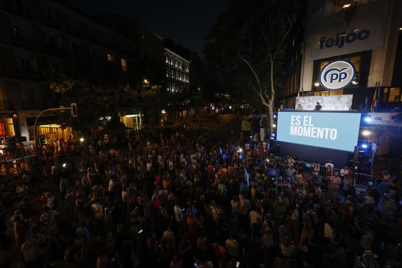 Celebración en la sede del PP