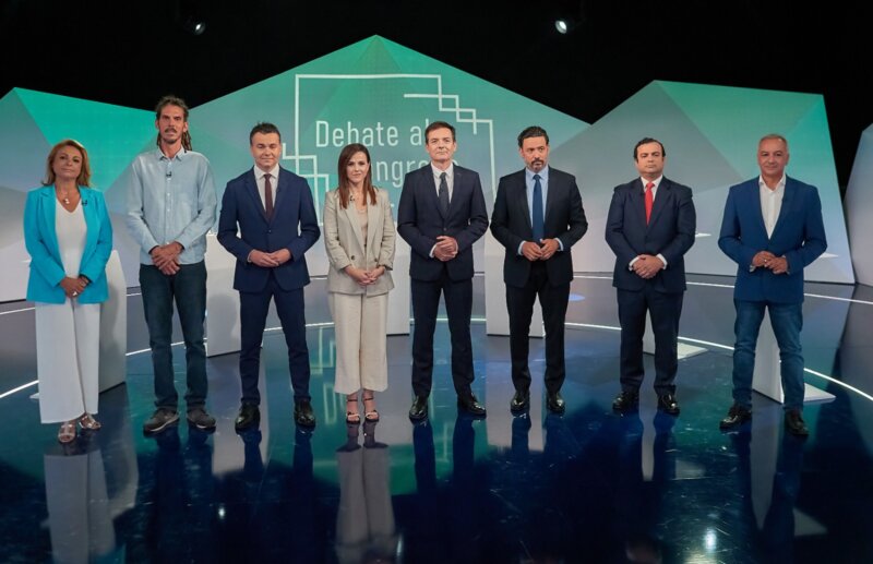 Debate electoral de aspirantes al Congreso de los Diputados por Canarias