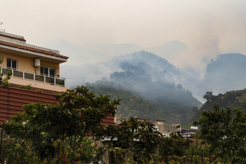 El incendio de Tenerife en imágenes