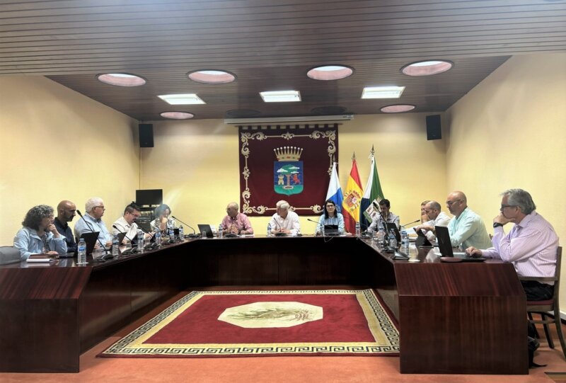 Foto de archivo de un pleno del Cabildo de El Hierro a principios de agosto