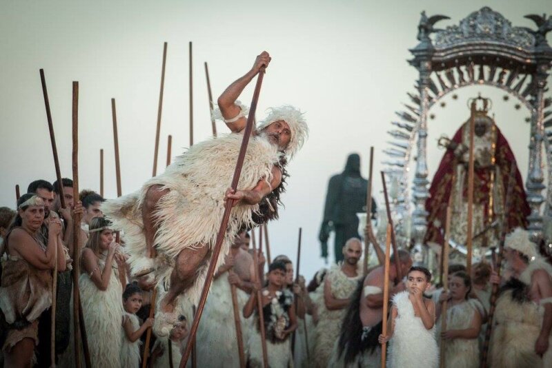 Ceremonia Guanche abre actos en honor a la Virgen de Candelaria 