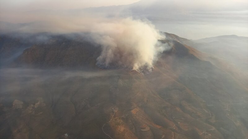 Incendio en Los Guájares