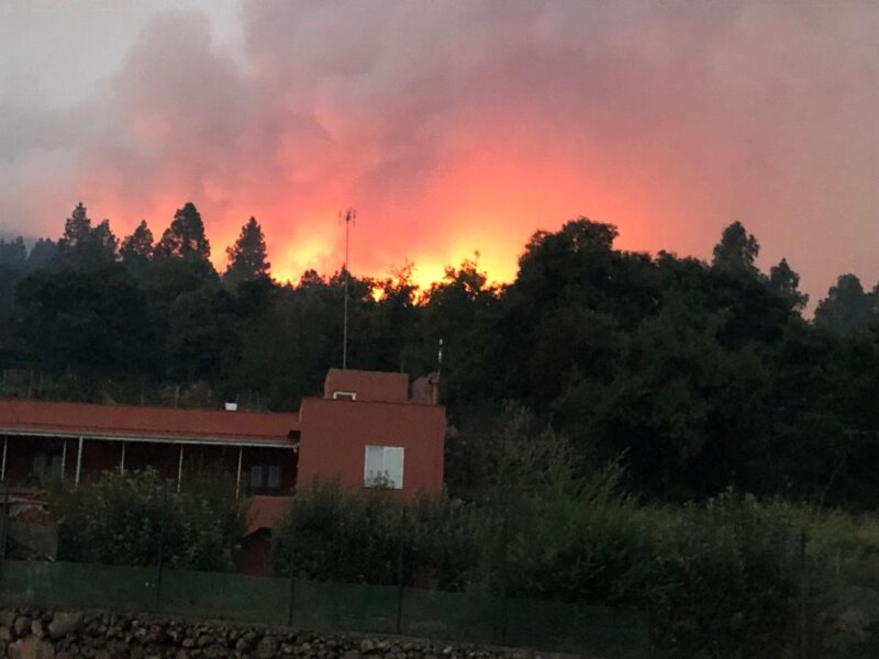 El incendio de Tenerife en imágenes