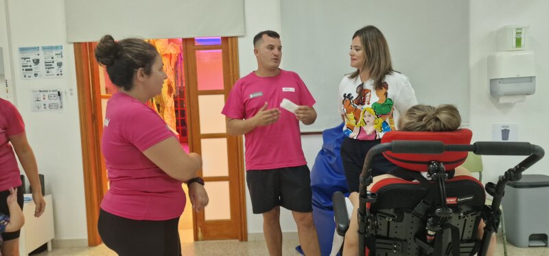 Imagen de uno de los campamentos para alumnado de aulas enclave desarrollado por el Cabildo de Fuerteventura