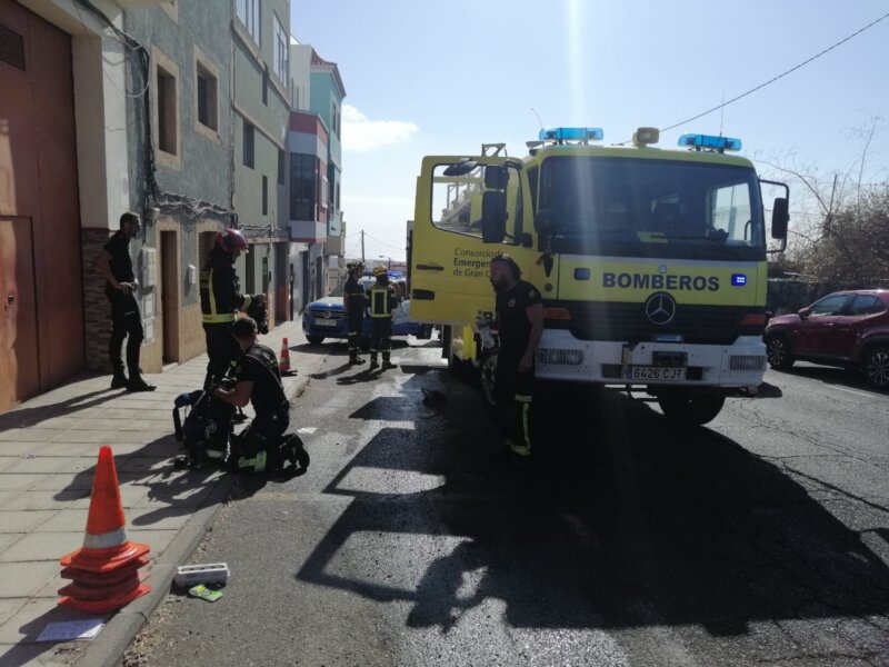 Un incendio en una vivienda de Telde deja un herido