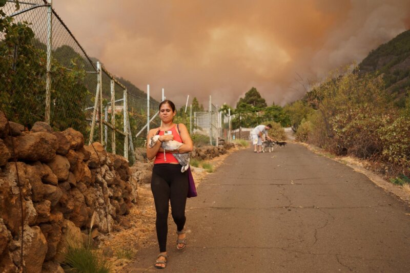 Incendio forestal Arafo y Candelaria (Tenerife)