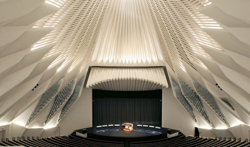 Interior del Auditorio de Tenerife. Imagen Auditorio de Tenerife