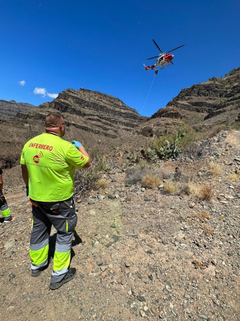 Herido grave tras un accidente con un tractor en Gran Canaria