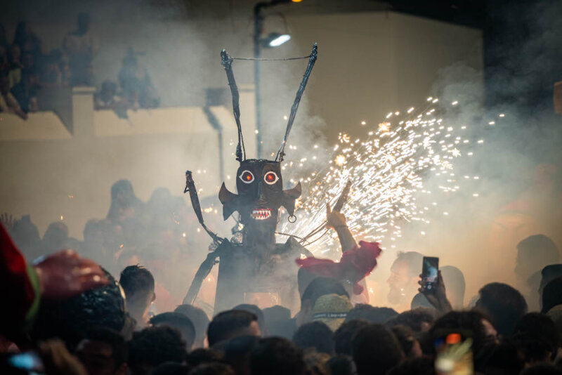 Momento de la Danza del Diablo en Tijarafe este 7 de septiembre / Ayuntamiento de Tijarafe