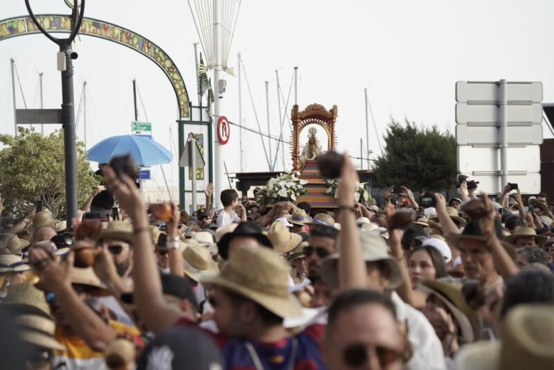 Recibimiento de la Virgen de Guadalupe en San Sebastián. Cabildo de La Gomera