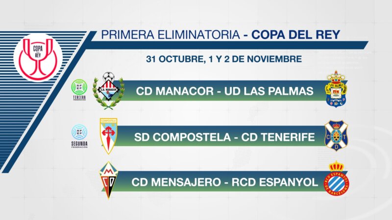 equipos canarios en la primera eliminatoria de la Copa del Rey