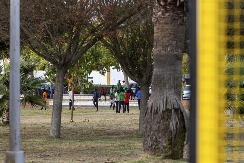 Migrantes llegados a Canarias en Mérida, ciudad de la Península que los va a acoger