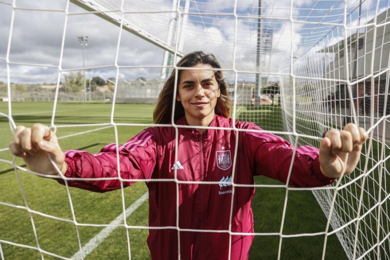 Misa Rodríguez durante la concentración de la Selección Española. EFE/ Juan Carlos Hidalgo