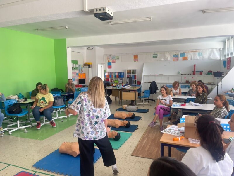 Un taller de enfermería escolar