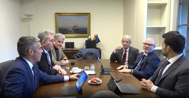 Reunión en Bruselas sobre la reconstrucción agraria de La Palma