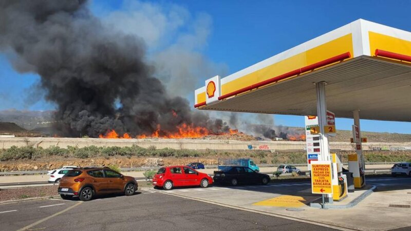 Incendio en el Parque La Reina