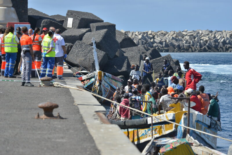 Llegada de migrantes a El Hierro