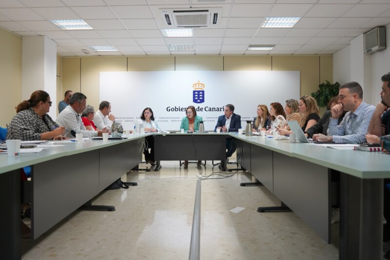 Reunión de trabajo entre la Consejería de Bienestar Social, Igualdad, Juventud, Infancia y Familias junto a la FECAM