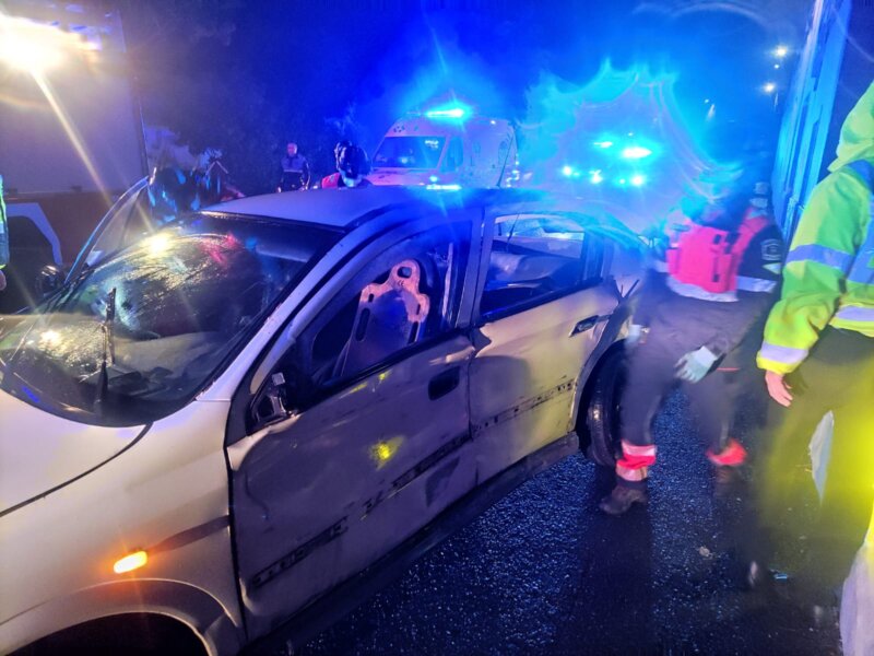 Herido un hombre en un accidente de tráfico en Guatiza, Lanzarote