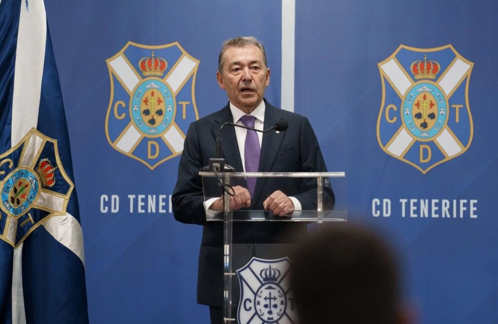 Paulino Rivero, presidente del CD Tenerife. Imagen EFE