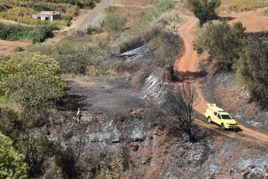 La Guardia Civil ha detenido al supuesto responsable del incendio ocurrido el pasado 14 de julio en la localidad de El Rosario, Tenerife