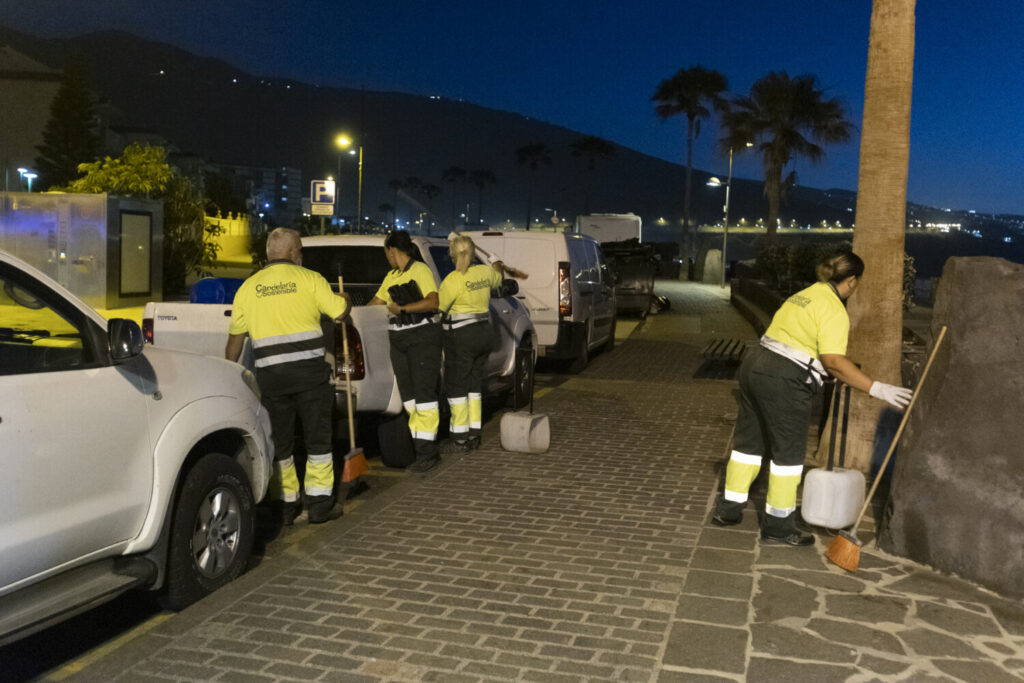 Candelaria afronta una huelga de trabajadores de la limpieza durante las fiestas