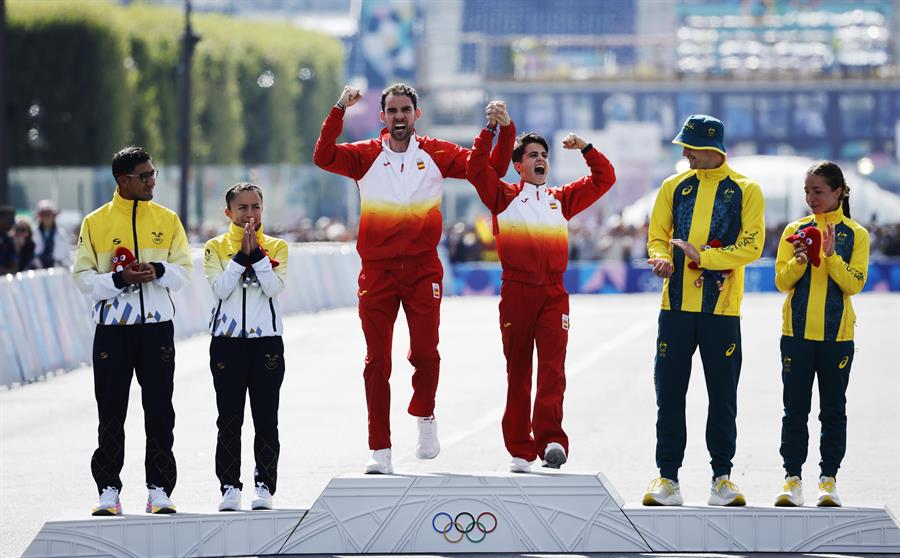 Nuevo oro para España en el maratón de Marcha relevo mixto