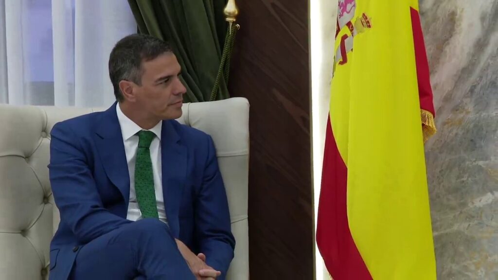 Pedro Sánchez. Imagen del vídeo oficial de la visita a Mauritania