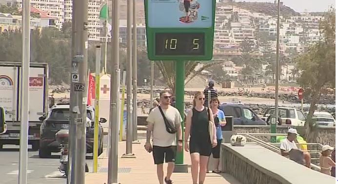 Playa del Inglés, Gran Canaria. Imagen de archivo RTVC