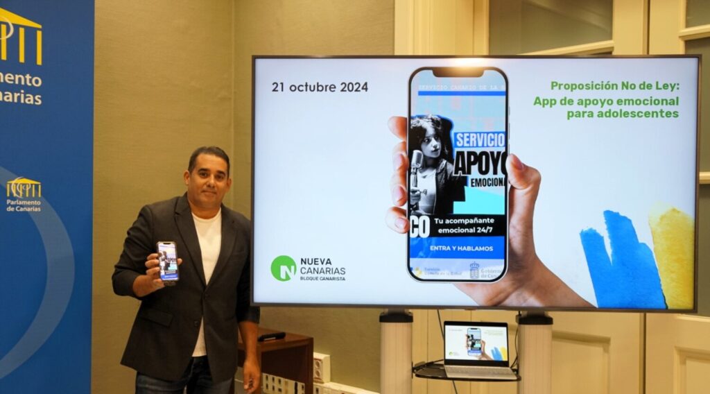 NC presenta a ‘Ico, el acompañante emocional’ virtual para los jóvenes canarios. Yone Caraballo, diputado de Nueva Canarias-Bloque Canarista (NC-BC) presenta 'Ico, el acompañante emocional'/ Nueva Canarias