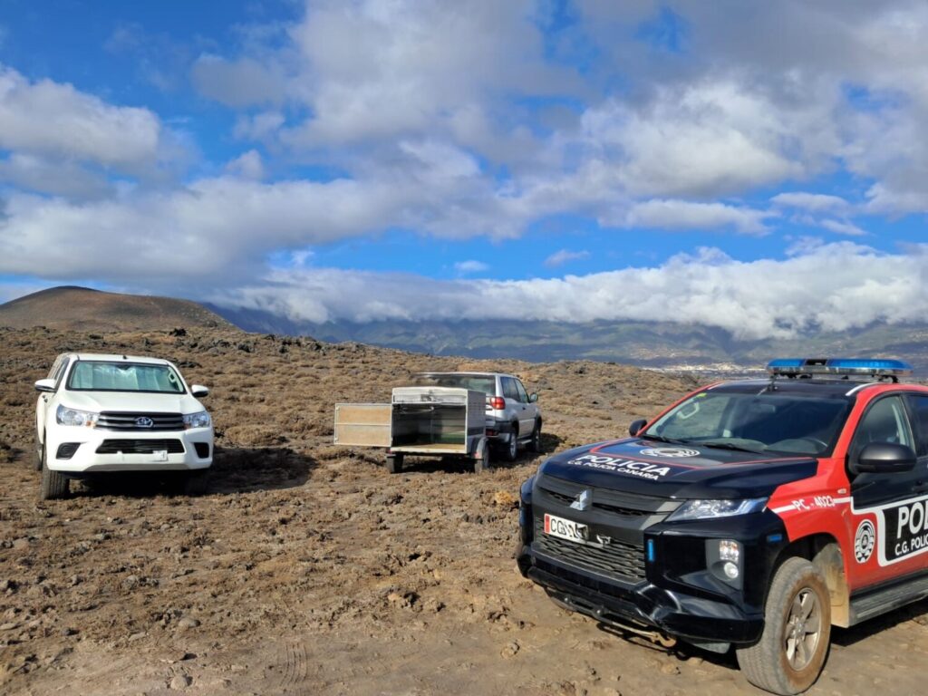 La Policía Autonómica investiga a un grupo de cazadores por circular en la Reserva Natural Especial del Malpaís de Güímar