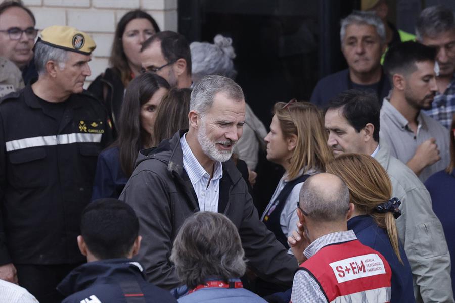 Visita de los reyes a Catarroja, en Valencia