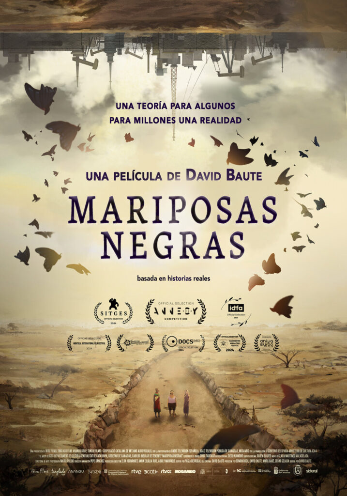 Mariposas Negras cartel mejor pelicula animación Goya 2025