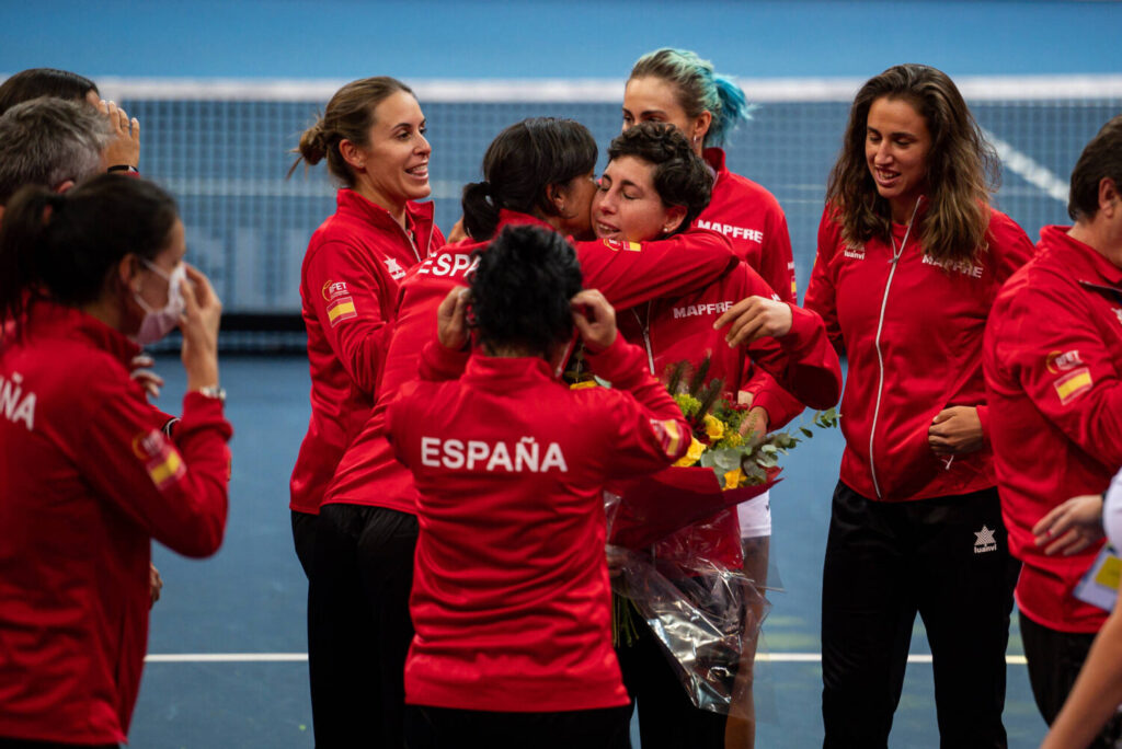 Carla Suárez, nueva capitana del combinado nacional en la Billie Jean King Cup. Imagen del portal web de la Copa Billie Jean King