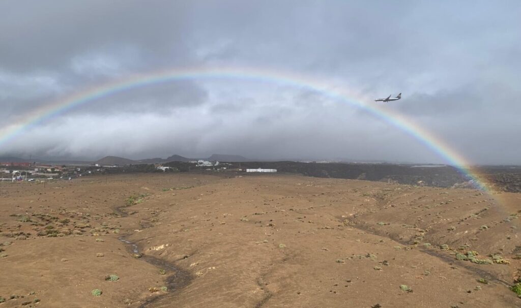 El Médano, sur de Tenerife, este martes por la mañana. Imagen RTVC