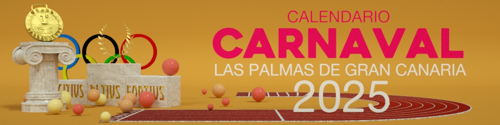 Banner fechas y calendario carnaval de Las Palmas de Gran Canaria 2025