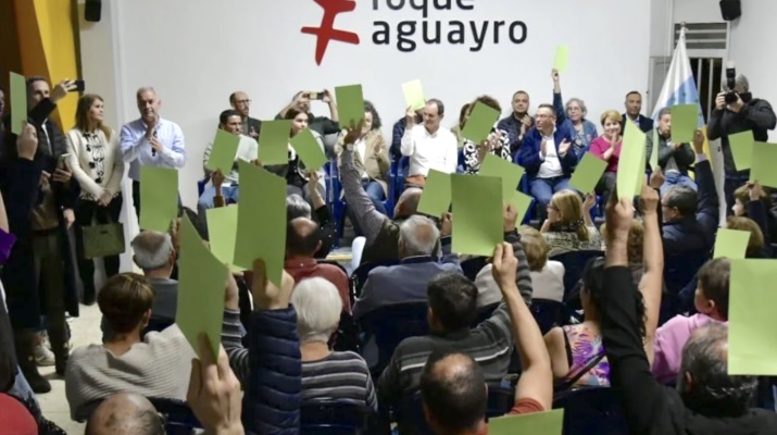 Roque Aguayro rompe con Nueva Canarias. La Asamblea de Roque Aguayro /ROQUE AGUAYRO