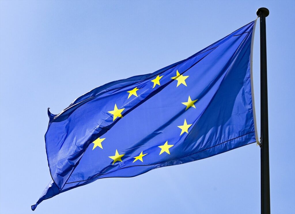 Bandera de la Unión Europea (UE). Imagen:  Jens Kalaene/Dpa-Zentralbild/Dpa - Archivo